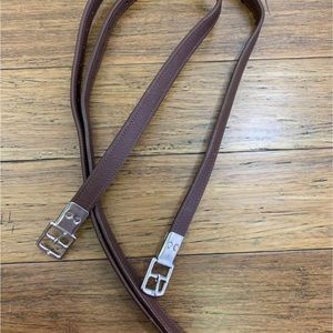 🐎 Bates Luxe Stirrup Leathers (Havana)